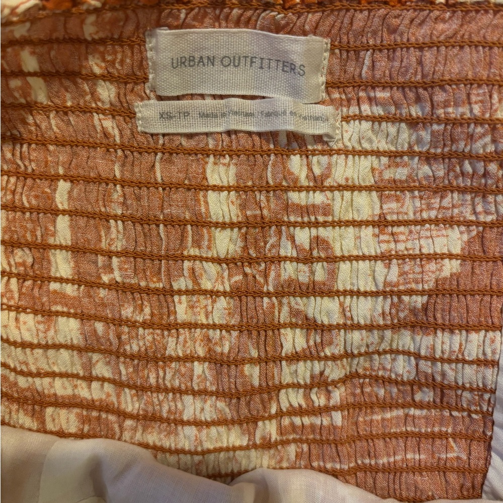 Urban outfitters tie shoulder orange mini dress - Picture 3 of 3